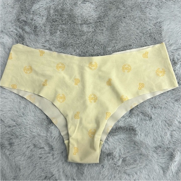 PINK Victoria’s Secret Yellow Seamless Cheekster Panty size S - Picture 1 of 3